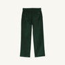 The Beaufort Bonnet Company Prep School Pants in Grier Green corduroy with Gray Bay Brown Stork, shown from the back against a white background, feature two rear pockets and a classic straight-leg cut—an essential addition to any boy’s fall wardrobe.