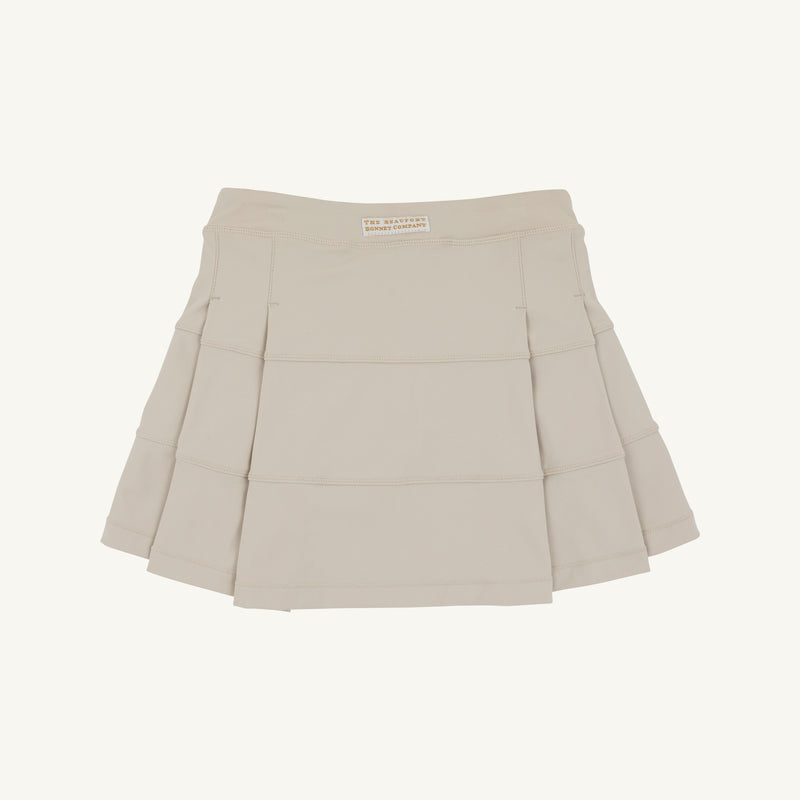 Prepletic™ Prep School Skort - Keeneland Khaki with Palmetto Pearl Stork