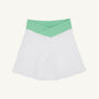 Prepletic™ Katey Cross Skort - Worth Avenue White with Grace Bay Green
