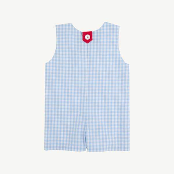 Prescott Pocket Jon Jon - Beale Street Blue Gingham with Richmond Red