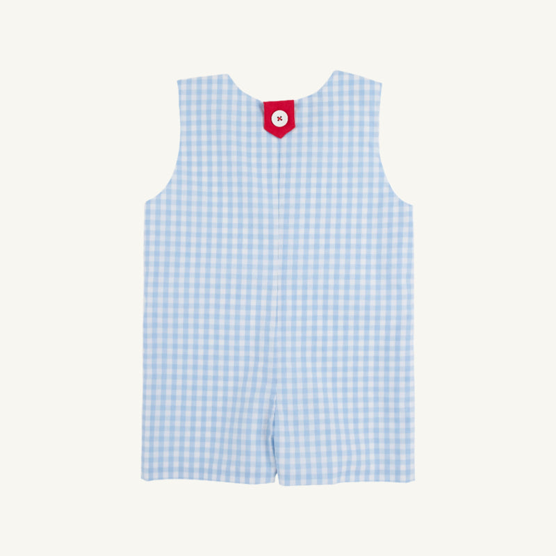 Prescott Pocket Jon Jon - Beale Street Blue Gingham with Richmond Red