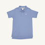 Prim & Proper Polo & Onesie - Park City Periwinkle with Worth Avenue White Stork