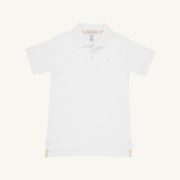Prim & Proper Polo & Onesie - Worth Avenue White with Multicolor Stork
