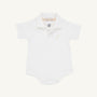 Prim & Proper Polo & Onesie - Worth Avenue White with Multicolor Stork