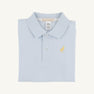 Prim & Proper Polo & Onesie - Buckhead Blue with Bellport Butter Yellow Stork