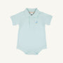 Prim & Proper Polo - Sea Island Seafoam with Beale Street Blue Multicolor Stork