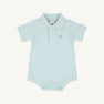 Prim & Proper Polo - Sea Island Seafoam with Beale Street Blue Multicolor Stork