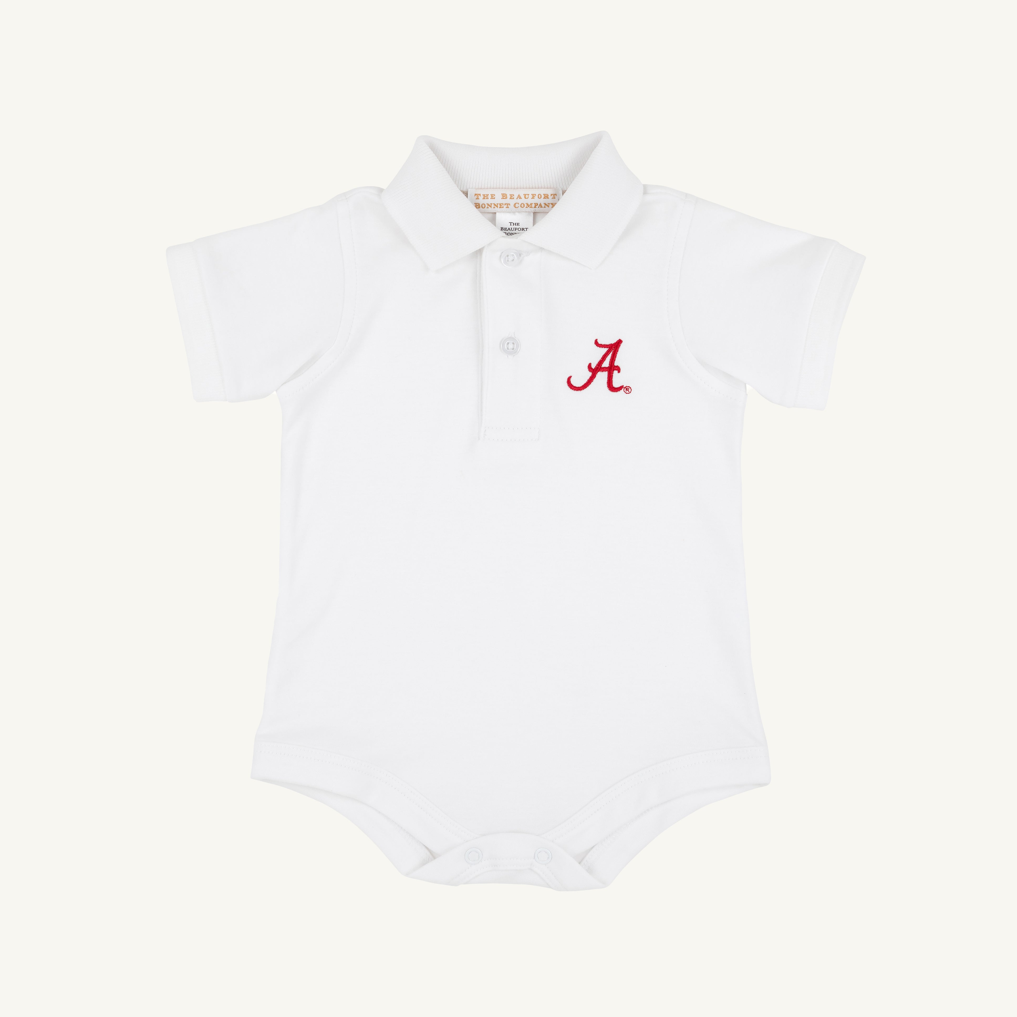 Alabama Prim & Proper Polo & Onesie - Worth Avenue White