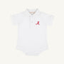 Alabama Prim & Proper Polo & Onesie - Worth Avenue White