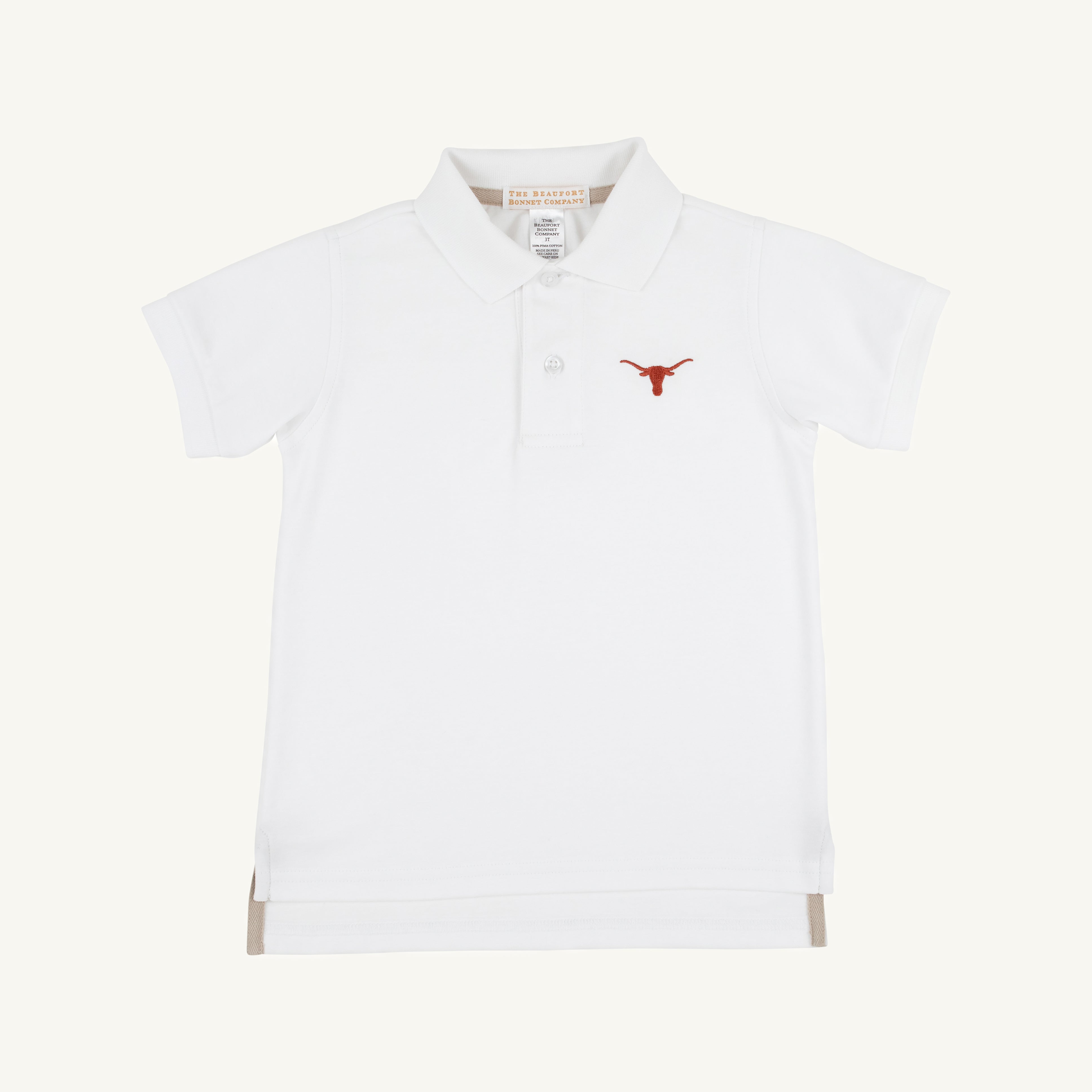 Texas Prim & Proper Polo & Onesie - Worth Avenue White