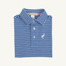Prim & Proper Polo & Onesie - Rockefeller Royal Stripe with Worth Avenue White Stork