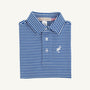 Prim & Proper Polo & Onesie - Rockefeller Royal Stripe with Worth Avenue White Stork