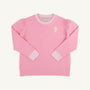 Puff Sleeve Cassidy Comfy Crewneck - Hamptons Hot Pink with Ice Cream