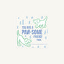 Valentine Cards - Puppy Paw-ty with Beale Street Blue (Digital Download)