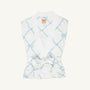 Ready or Not Robe (Women) - Buckhead Blue Belle Meade Bow with Worth Avenue White