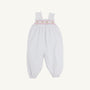 Ritzy Romper - Worth Avenue White with Carrot Smocking