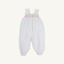 Ritzy Romper - Worth Avenue White with Carrot Smocking