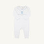 Robbins Romper - Worth Avenue White with Buckhead Blue & Bear
