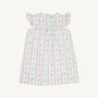 Rosemary Ruffle Dress - Argonne Forest Flowers (White)