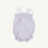 Rosey Romper - Lauderdale Lavender Gingham with Worth Avenue White