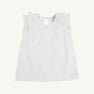 Ruehling Ruffle Top (Linen) - Worth Avenue White