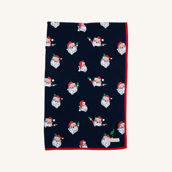 Silent Night Throw - Jolly Old St. Nick with Richmond Red