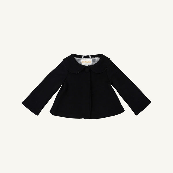 Sadie Swing Coat - Newport Night with Newport Night Micro Dot (Palmetto Pearl)