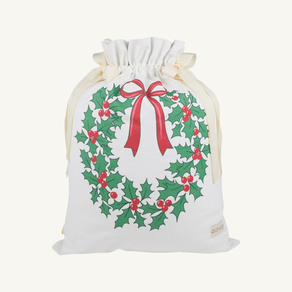 Santa's Big Bag - Palmetto Pearl with Wreath