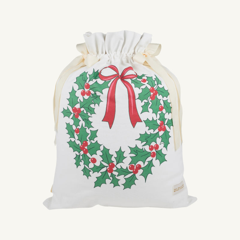 Santa's Big Bag - Palmetto Pearl with Wreath