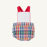 Sayre Sunsuit - Montpelier Plaid with Worth Avenue White and Richmond Red