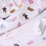 The Beaufort Bonnet Company’s LSU Searcy Skort – Tenacious Tigers with Worth Avenue White features a playful Tenacious Tigers print on crisp white Pima cotton, adorned with colorful cartoon cheerleaders, pom-poms, megaphones, and number 5 jerseys—perfect for spirited school style.