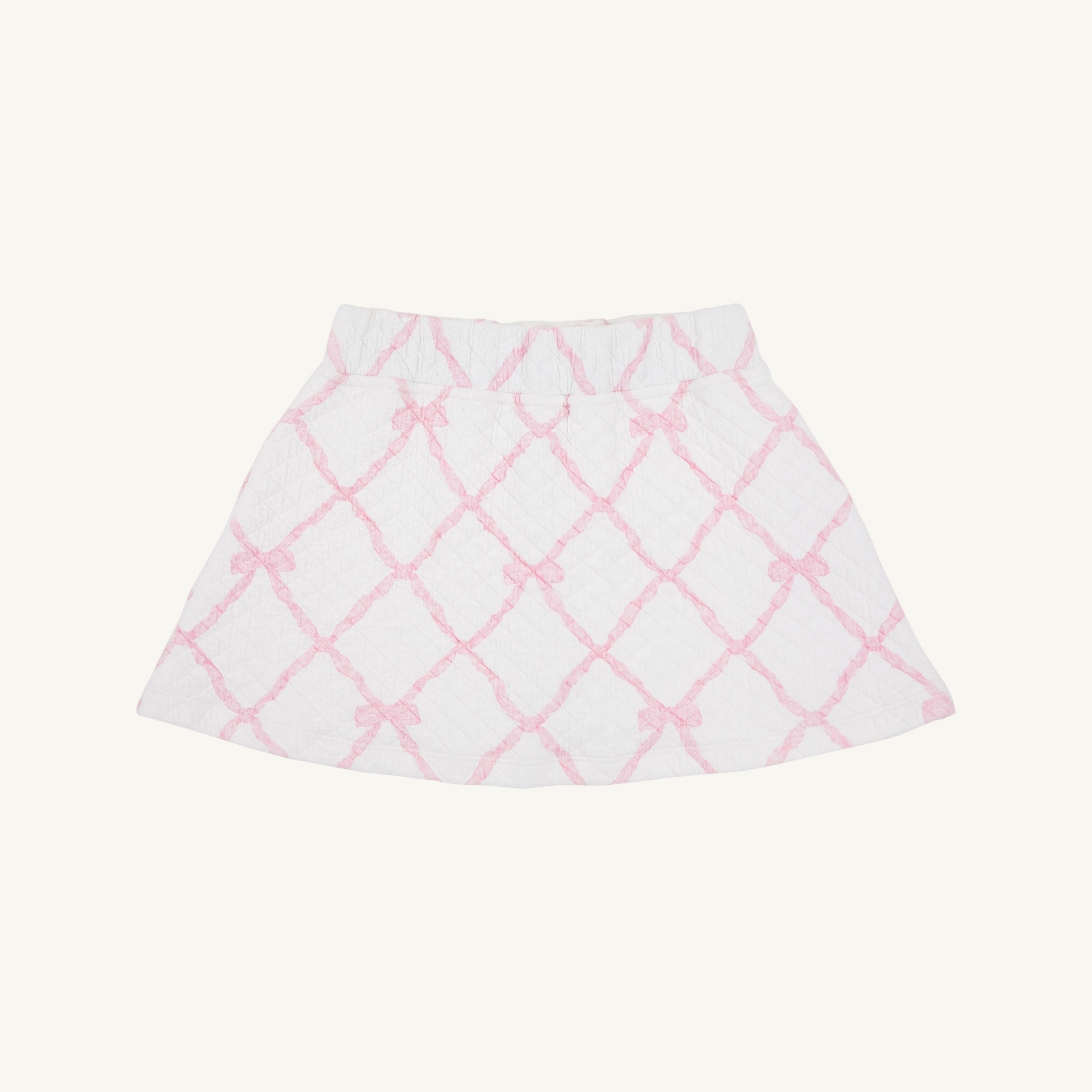 Searcy Skort (Quilted) - Belle Meade Bow with Pier Party Pink