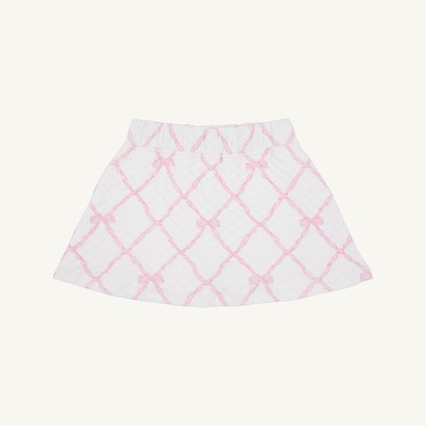 Searcy Skort (Quilted) - Belle Meade Bow with Pier Party Pink