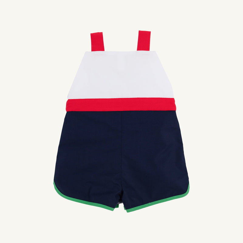 Shadwell Shortall - Nantucket Navy with Worth Avenue White, Richmond Red, Kiawah Kelly Green, & Golf Cart Applique