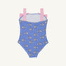 Shannon Bow Bathing Suit - Little Fishes with Pier Party Pink
