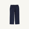 Sheffield Pants - Nantucket Navy with Keeneland Khaki Stork in cotton twill, featuring a pull-on design with an elastic waistband and side pockets.