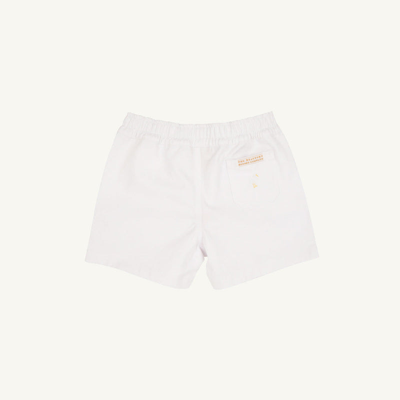 Sheffield Shorts - Worth Avenue White with Multicolor Stork