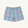Sheffield Shorts - Kensington Court Plaid with Worth Avenue White Stork