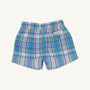 Sheffield Shorts - Lauderdale Pier Plaid with Rockefeller Royal Stork