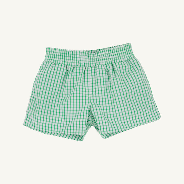 Sheffield Shorts - Kiawah Kelly Green Windowpane with Multicolor Stork