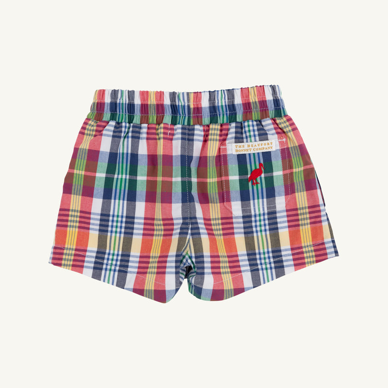 Sheffield Shorts - Montpelier Plaid with Richmond Red Stork