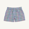 Sheffield Shorts - Pier Pointe Plaid with Nantucket Navy Stork