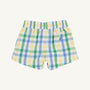 Sheffield Shorts - Polo Field Plaid with Barbados Blue Stork