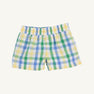 Sheffield Shorts - Polo Field Plaid with Barbados Blue Stork