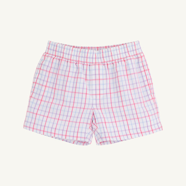 Sheffield Shorts - Winter Park Windowpane with Beale Street Blue Stork