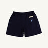 Shelton Shorts - Nantucket Navy with Beale Street Blue Stork & Tiger Applique