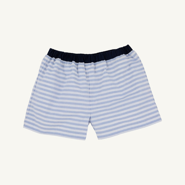 Shelton Shorts - Park City Periwinkle Stripe with Nantucket Navy Stork