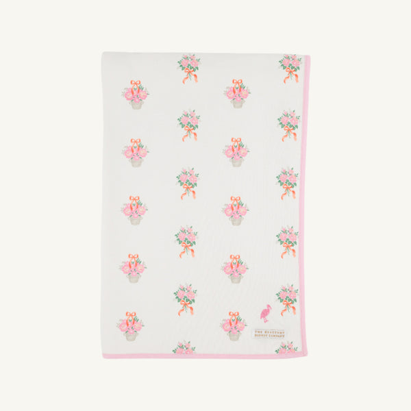 Silent Night Throw - Nonesuch Stems with Sandpearl Pink