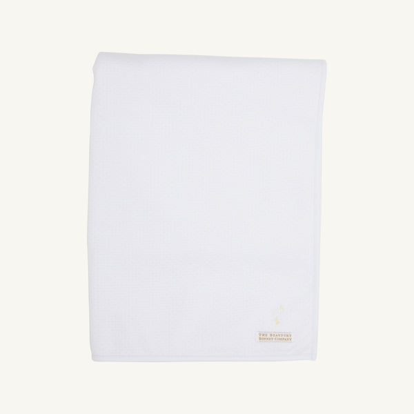 Silent Night Throw (Pima Jacquard) - Worth Avenue White