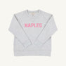 Sir Proper City Hopper Sweatshirt - Grantley Gray with Hamptons Hot Pink Naples